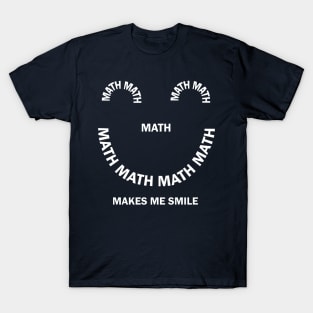 White Math Smile T-Shirt